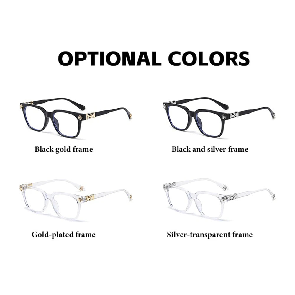 2026 New BEAU FIVE Retro Anti-Blue Light Square Frame Computer Protective Glasses Trendy Versatile High-Quality F114